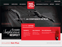 Tablet Screenshot of net-plus.fr